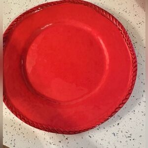 Coral melamine plates set of 6